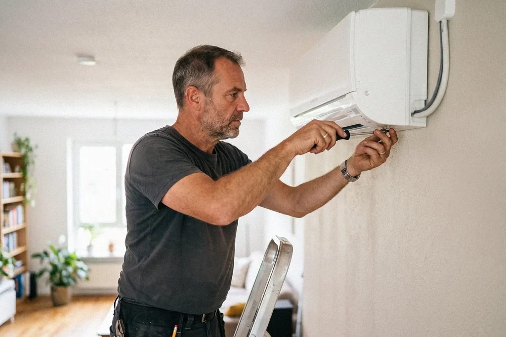 Installation einer Klimaanlage