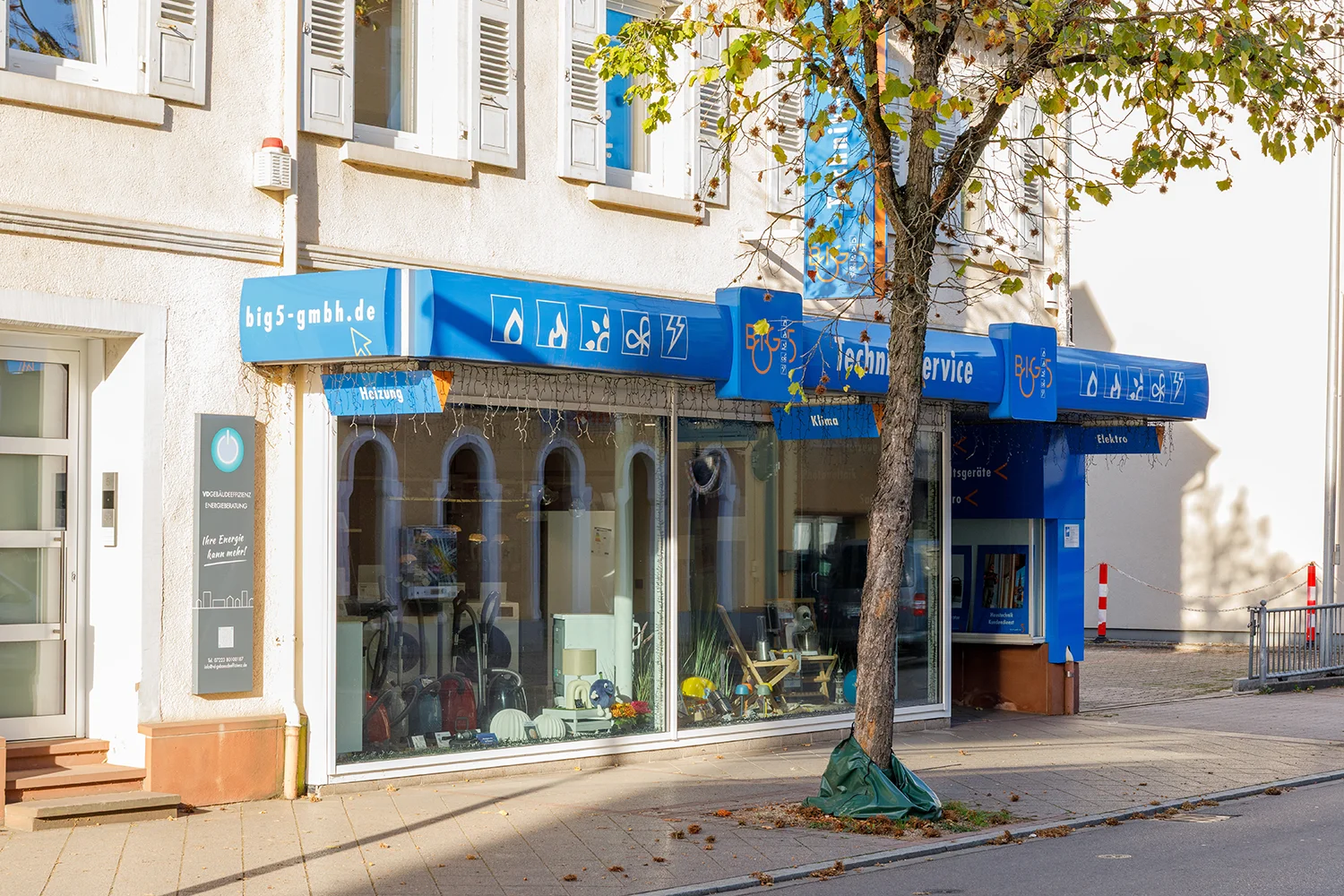 Aussenansicht des Elektrofachgeschaeftes